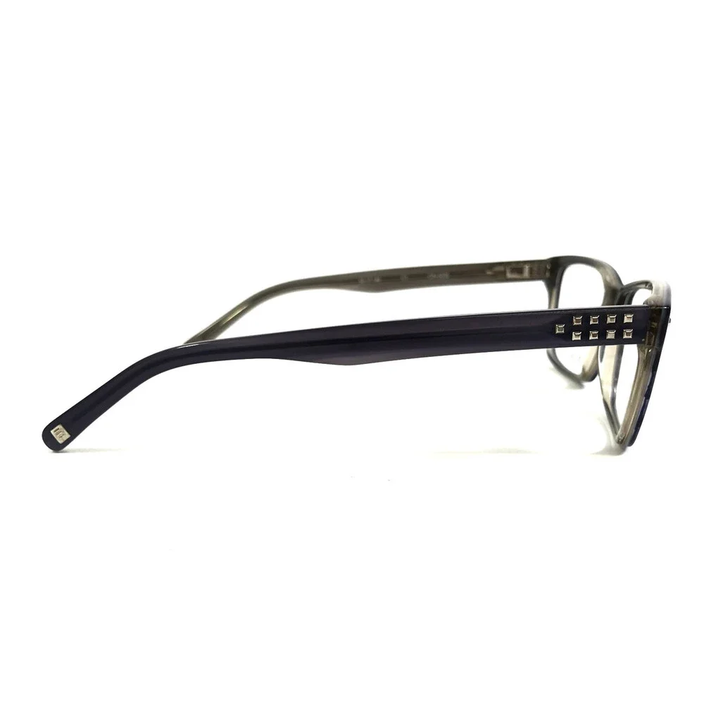 Cinzia Eyeglasses Frames CIN-5035 C1 Purple Gray Rectangle Full Rim 52-17-140